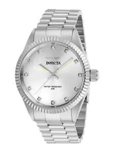 Invicta Men Dial & Stainless Steel Bracelet Style Straps Analogue Watch