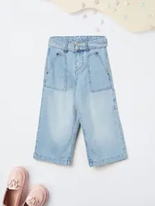 max Girls Mid-Rise Regular Fit Heavy Fade Jeans