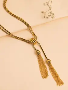Voylla Brass Gold-Plated Bohemian Necklace