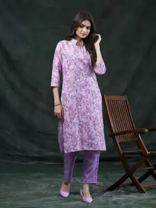 Fashion Basket Women Floral Printed Thread Work Kurta