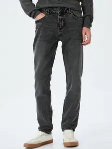 Koton Men Cotton Regular Fit Mid-Rise Trousers