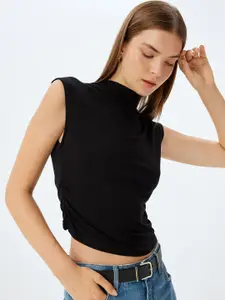 Koton Women High Neck Sleeveless Top