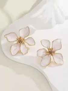 VAGHBHATT Gold-Plated Floral Shape Studs