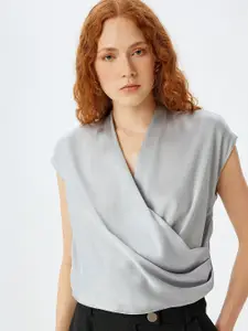 Koton Women Extended Sleeves Wrap Top