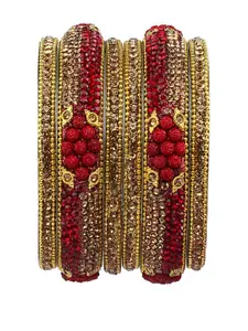 RIJOLI Alloy Artificial Stones & Beads Bangle