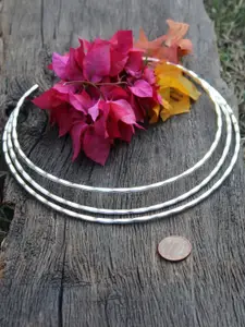 Anouk German Silver Silver-Plated Oxidised Necklace