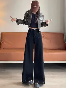 StyleCast Women Comfort Wide Leg High-Rise Stretchable Jeans