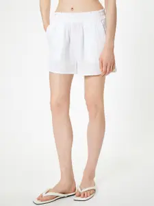 Koton Women Mid-Rise Cotton Regular Shorts
