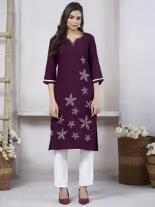 Fashion Basket Women Floral Printed Regular A-Line Kurta