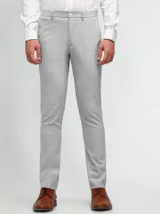 Arrow Men Slim Fit Mid-Rise Flat-Front Formal Trousers