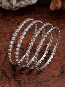 Anouk Set of 4 German Silver Oxidised Bangles