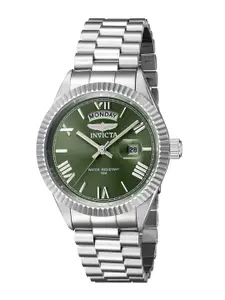 Invicta Men Stainless Steel Bracelet Style Straps Round Reset Time Analogue Watch 43936