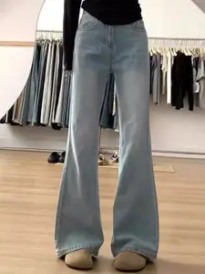 StyleCast Women Smart Flared High-Rise Light Fade  Jeans