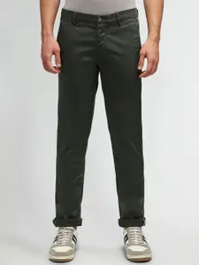 Arrow Sport Men Solid Slim Fit Mid-Rise Regular Trousers