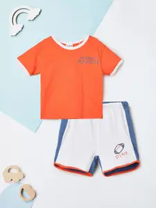 max Boys Short Sleeves T-shirt With Shorts