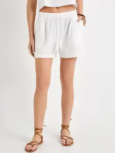 Koton Women Pure Cotton Mid Rise Shorts