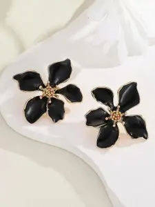 VAGHBHATT Gold-Plated Floral Shape Studs