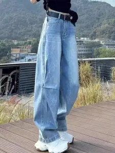 StyleCast Women Comfort Wide Leg High-Rise Stretchable Jeans