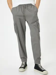 Koton Men Mid-Rise Slim Fit Cotton Cargos Trouser