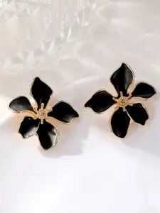 KRENOZ Gold-Plated Floral Stud