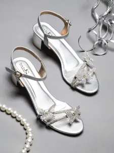 Froh Feet Women Embellished Party Block Sandals