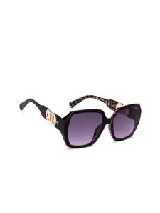 Vincent Chase Women Purple Lens & Black Wayfarer Sunglasses with