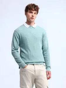 Flying Machine Men Round Neck Sweatshirt