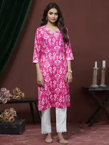 Fashion Basket Women Printed Thread Work Kurta