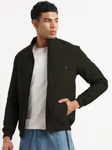 SHOWOFF Men Solid Windcheater Bomber Jacket