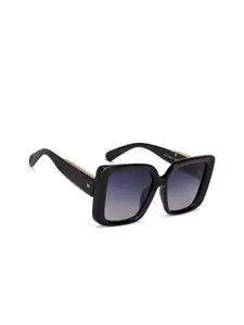 Vincent Chase Women Grey Lens & Black Square Sunglasses with