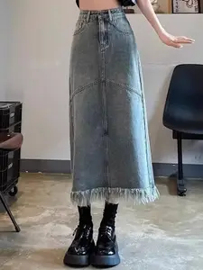 StyleCast x Revolte Flared Maxi Skirt