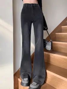 StyleCast Women Smart Flared High-RiseLight Fade Acid Wash Stretchable Jeans