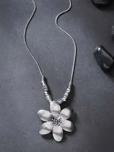 Anouk German Silver Silver-Plated Necklace