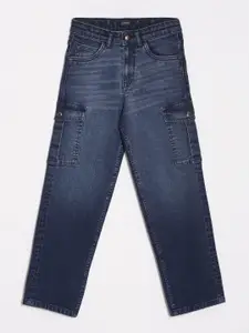 Allen Solly Junior Boys Mid-Rise Light Fade Stretchable Jeans