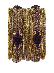 RIJOLI Alloy Artificial Stones & Beads Bangle