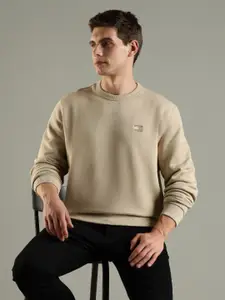 Tommy Hilfiger Men Solid Long Sleeves Sweatshirt