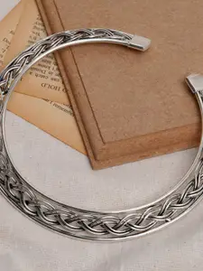 Anouk German Silver Silver-Plated Oxidised Necklace