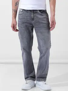 The Indian Garage Co Men Relexed Fit Mid-Rise Heavy Fade Stretchable Jeans