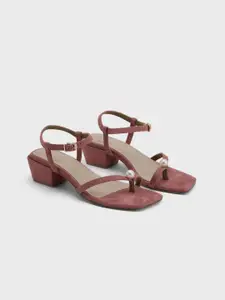 20Dresses Embellished Suede Block Heel Sandals