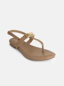 DressBerry Women T-Strap Flats with Buckles