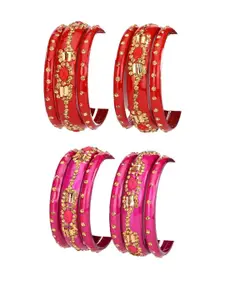 SOMIL Women Traditional Red&Pink Bangle
