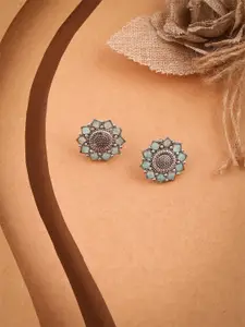 DIVASTRI Contemporary Oxidised Studs Earrings