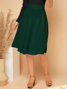 Stylecast X Slyck Flared Knee Length Skirt