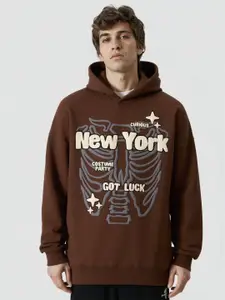 SXV STYLE Women Printed Hooded Sweatshirt