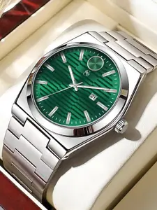 Shocknshop Men Patterned Dial Analogue Multi Function Watch WCH152Green