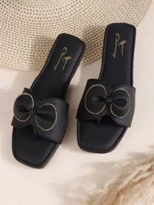 CHINRAAG Women Open Toe Flats with Bows