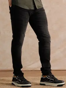 WROGN Men Comfort Skinny Fit Mid-Rise Light Fade Jeans