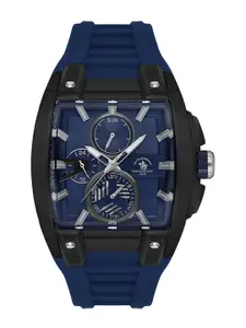 SANTA BARBARA POLO & RACQUET CLUB Men Square Dial & Straps Analogue Watch SB.7.10002-5