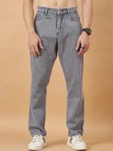 STUDIO NEXX Men Straight Fit Mid-Rise Clean Look Light Fade Non Stretchable Jeans