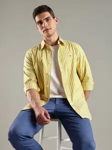 Tommy Hilfiger U.S Striped Button-Down Collar Pure Cotton Casual Shirt